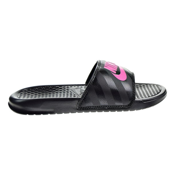 945 abuela Calle Nike Women's Benassi Jdi Black / Vivid Pink - Ankle-High Sport Slide Sandals  - Walmart.com