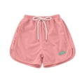 thumbnail image 3 of BLTIBY Girls Boys Athletic Shorts Casual Elastic Waist Drawstring Kids Summer Loose Versatile Workout Running Shorts with Pockets Watermelon Red 7-8Years, 3 of 8