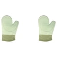 thumbnail image 4 of Guantes de horno de silicona anti-escaldado Yuarrent Aislamiento ignífugo Verde 2Conjunto, 4 of 6