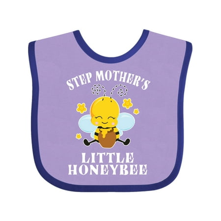 

Inktastic Cute Bee Step Mother s Little Honeybee with Stars Gift Baby Boy or Baby Girl Bib