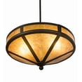 thumbnail image 6 of Meyda Tiffany 194675 Craftsman Prime 2 Light 16" Wide Pendant - Bronze, 6 of 7