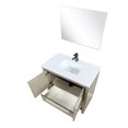 thumbnail image 5 of Cultured Marble Top Rustic Bath Vanity, 36 In. W X 20 D - And To Scratches Stains With 28 Mirror Faucet Included, 5 of 5