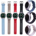 thumbnail image 3 of Correa Fantek roja para Samsung Gear S2 - Pulsera de repuesto de silicona suave estilo deportivo funciona para Samsung Gear S2 Smart Watch Sm-R720 S, 3 of 5