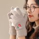 thumbnail image 4 of Guantes de invierno para mujer, guantes cálidos, guantes de punto para mujer, forro polar suave y grueso para clima frío, guantes de punto cálidos, 4 of 5
