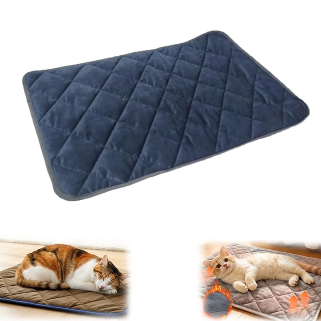 Self Heating Pad for Dog & Cat, 2026 New Self Warming Pet Bed Dog Heating Pad, Non-Slip & Washable, Thermal Reflection Pad, Pad Sleeping Mat for Small Medium Large Dogs (Blue, Medium)