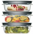thumbnail image 1 of Set de almacenamiento de alimentos Utensilux Rubbermaid Premier 3 tazas x4, 1 of 5