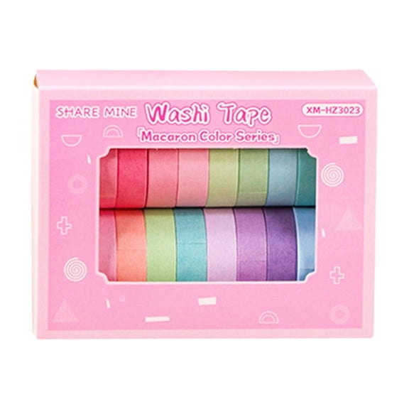 20 Rolls Washi Tape,Tearable Surface & Writable Decorative Tape for Scrapbooking Journaling