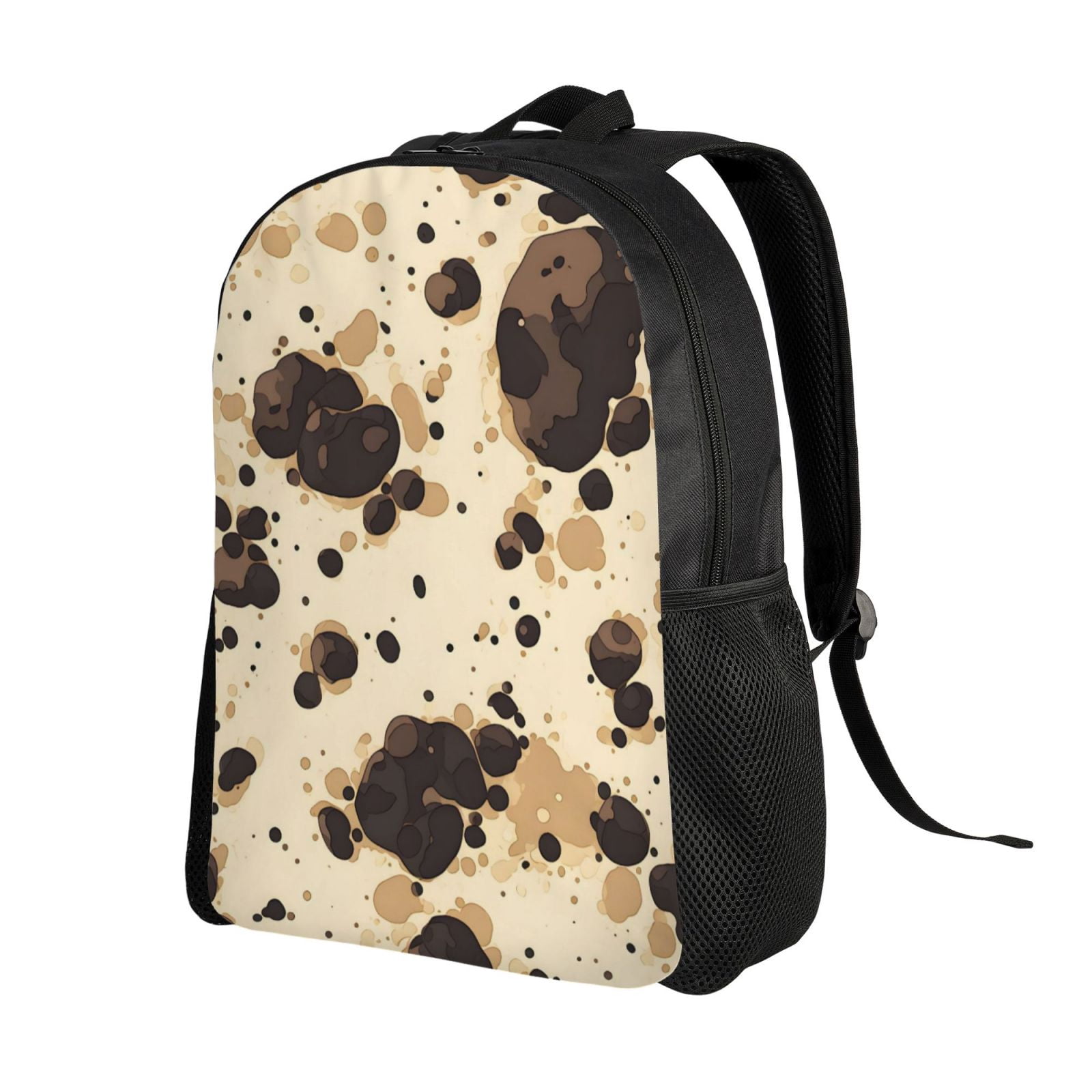Single Side Full Backpack 16.1×11.8×4.5in Large Capacity Breathable Shoulder Belt Leisure Simple And Strong Bearing Capacity Milk Cow Print Style Sienna_1