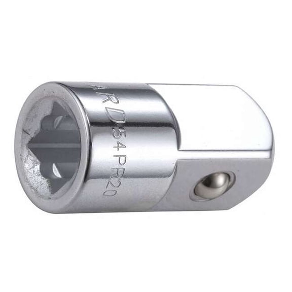 Westward Socket Adapter, SAE, 1 pcs, Chrome 54PR20