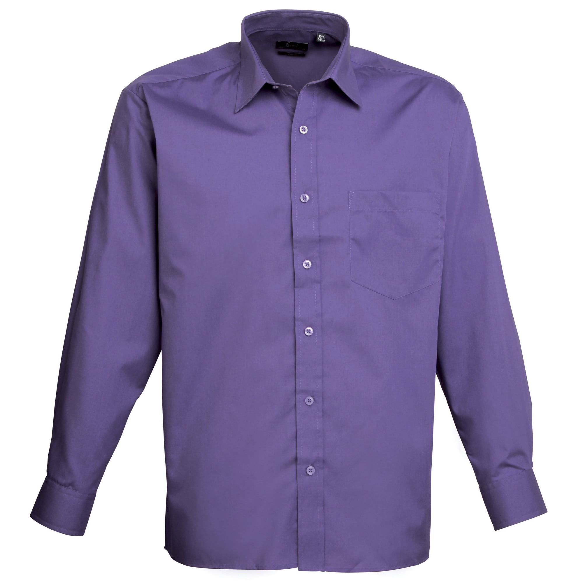 Premier Workwear Mens Long Sleeve Poplin Shirt