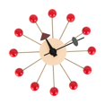 thumbnail image 1 of Concordia Conception Moderne Boules Rondes Silencieux Horloge Murale Non Tic-Tac&44; Rouge, 1 of 1