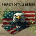 thumbnail image 4 of License Plate,Bald Eagle on Flag Background Decorative Front,Personalized Stainless Steel License Plate Cover For Men Women,12.2" X 6.2", 4 of 7