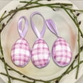 thumbnail image 5 of Easter Eggs Hanging Ornaments,3Pcs Purple Buffalo Plaid Dots Easter Hanging Eggs,Colorful Decorative Eggs Baubles Ornaments,Spring Farmhouse Easter Basket Filler Decor, 5 of 5