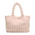 thumbnail image 2 of Bolso de hombro de felpa de moda, bolso de mano de pana sencillo con personalidad, bolso de mano peludo, 2 of 6