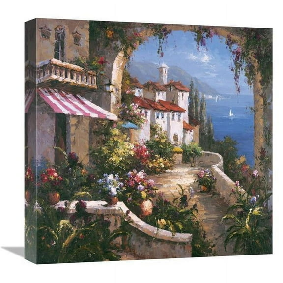 18 x 18 in. Mediterranean Arches I Art Print - Gabriela