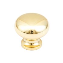 Schaub And Company 706 Baroque 1-1/4" Solid Brass Traditional Mushroom Round Smooth Luxury