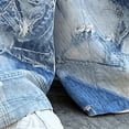 thumbnail image 5 of RUTAYY Toddler Girls Fashion Cute Personality Pants Elastic Waist Wide Leg Jeans Casual Demin Pants With Pockets Trouser Versatile Infants Pants, 5 of 7