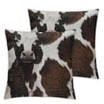 thumbnail image 2 of Nawypu Cow Print Decorative Throw Pillow Covers Cowhide Accent Printing Couch Pillows for Living Room Decorative Pillows for Couch Bed Living Room Sofa Outdoor Car Pillow Covers,Set of 2, 2 of 6
