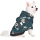 thumbnail image 2 of Fotbe Vintage Floral Sudadera con Estampado para Perros Pequeños – Suéter con Capucha para Mascotas, Tela Suave de Forro Polar con Bolsillo-Large, 2 of 7