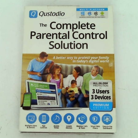 Qustodio: The Complete Parental Control Solution - 3 Users / 3 Devices WIN / MAC / iOS / (World Best Antivirus For Android)