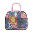thumbnail image 2 of Lunch Bag Lunch Box for Women Reusable Insulated Lunch Cooler Bags,Large Capacity for Work Travel Picnic,Water-Resistant Pioneer Pieced Patchwork Lunch Tote Bag Gifts for Woman Mom Pink, 2 of 6