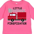 thumbnail image 4 of Inktastic Red Fire Little Firefighter Boys or Girls Long Sleeve Toddler T-Shirt, 4 of 5