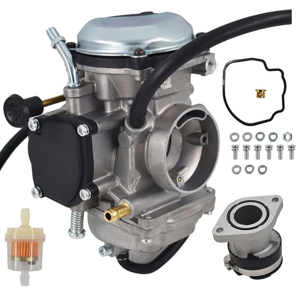 Genrics Carburetor with Intake Boot Replacement for Yamaha Bear Tracker 250 1990-2004 4XE-14140-12-00 4XE-14140-10-00 4XE-14140-11-00