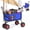 blue, variant on Lumeavetra 3-in-1 Beach Fishing Cart, Heavy-Duty Folding Wagon with All-Terrain Inflatable Tires, Convertible to Chair & Bench with Cushion, Rod Holders and Durable Oxford Bag