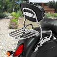 thumbnail image 3 of Respaldo trasero Sissy Bar Yotijar Portaequipajes para motocicleta apto para Indian Chieftain Chief vintage 2014-2021 Plata, 3 of 5