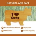 thumbnail image 6 of I (Heart Icon) Meat 14.75 x 9.75" Cow Shape Cutting Board | Funny Kitchen Chopping Board, 6 of 7