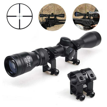 Cvlife 3-9x40 Optics R4 Reticle Crosshair Air Sniper Hunting Rifle Scope with Free (Best Scope For A 308 Sniper Rifle)