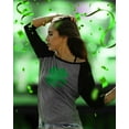 thumbnail image 4 of Tstars Womens Irish Green Clover Heart Gift for St Patricks Day Beautiful Shirts Gift for Her Irish Shirt Pride Proud Irish 3-4 Women Sleeve Baseball Jersey Shirt, 4 of 6