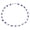 Navy, variant on Womens Protection Multicolor Evil Eye Anklet Charm Ankle Bracelet .925 Sterling Silver 10 Inch