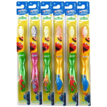 Crest Kids Toothbrush Sesame Street Soft (6 Pieces) Assorted Characters