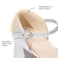 thumbnail image 6 of DREAM PAIRS Girls' Platform Mary Jane Pumps Chic Chunky High Heel Dress Shoes with Rhinestone Buckle Comfortable Square Toe Party Shoes for Kids, 6 of 6
