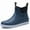 Dark Blue, variant on Men's Deck Boots Waterproof Rain Boots Slip On Fishing Boots Ankle Boating boots Gery