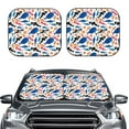 thumbnail image 2 of Xecao Cute Sea Animals for Foldable Car Sun Shades (2-Pack) offer sun protection with an easy-fold design for convenient windshield shading., 2 of 7