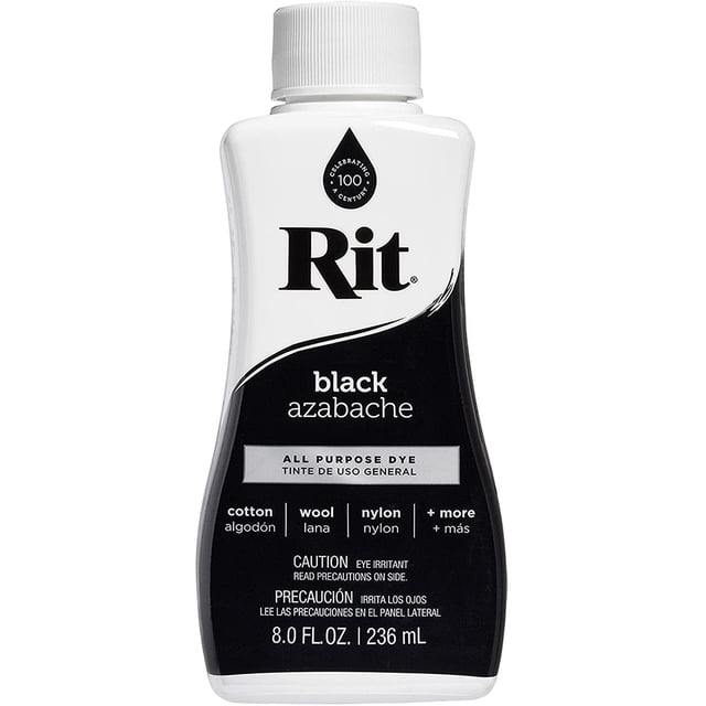 Rit Pintura textil líquida negro Azabache 8oz Rit 1