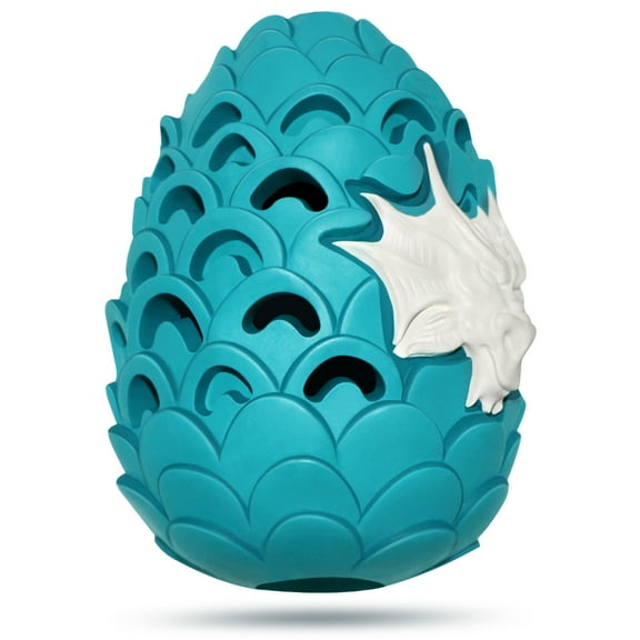 M.C.Works. Dragon Egg Chew Dog Toy for Aggressive Chewers, Blue