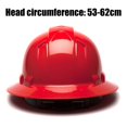 thumbnail image 4 of Abs Safety Helmet Construction Site Helmet Engineering Construction V-Type red, 4 of 9