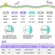 2PM SPORTS SULIFEEL Rainbow Unicorn Adjustable Roller Skates for Kids with Light up Wheels
