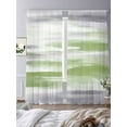 thumbnail image 3 of Sage Green Gray Sheer Curtains 108 Inch Length 2 Panels Set for Living Room/Bedroom, Neutral Abstract White Ombre Texture Curtain Sheers Drapes Rod Pocket Curtains Window Treatment Set 52''x108''x2, 3 of 7