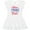 AA-White, variant on Inktastic 4th of July Stars Stripes and Sass Blue and Red Stars Girls Toddler Dress