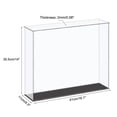 thumbnail image 2 of Uxcell Acrylic Display Case Plastic Box Cube Storage Box Clear Small Assemble Dustproof Showcase 16.1x4.3x14" for Collectibles Items, 2 of 5