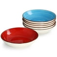 thumbnail image 3 of Elama Sebastian 18 Piece Double Bowl Stoneware Dinnerware Set in Assorted Colors, 3 of 8