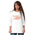 thumbnail image 4 of Too Lazy Ironic Halloween Costume Long Sleeve TShirt Men Women Brisco Brands X, 4 of 6