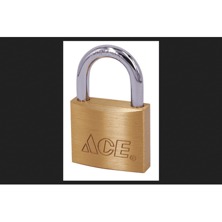 UPC 082901006800 product image for Ace 1-1/8 in. Double Locking Brass Padlock | upcitemdb.com