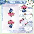 thumbnail image 2 of 4 Pcs Chinoiserie Kitchen Towels 26" x 18" Blue and White Dish Hand Towels Porcelain Tea Towels Dishcloths Kitchen Bathroom Decor Spring Holiday Housewarming Gift, 2 of 6