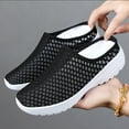 thumbnail image 5 of Wovix Slippers For Women Casual Breathable Lightweight Mesh Plaid Shoes Work Soft Sole Slip-On Mules Footwear Daily Wear, 5 of 8