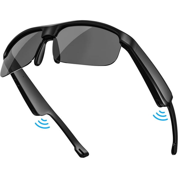 Smart Glasses, Polarized Bluetooth Sunglasses, Built-in Mic & Speakers, Voice Assistant, UV Protection Audio Sun Glass
